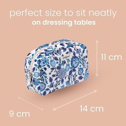 Cath Kidston Navy Carnation Print Large Makeup Bag - Image 3