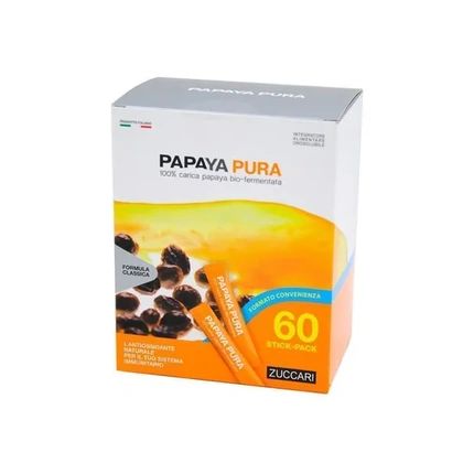 Zuccari Papaya Pura Immune Defense Supplement 60 Stick Packs