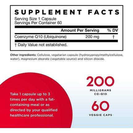 Jarrow Coq10 200Mg 60 Capsules