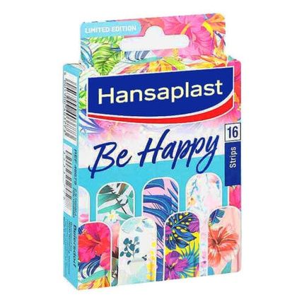 16 Hansaplast Finger Strips Be Happy #2 Colorful Plasters - Image 3