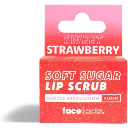 Face Facts Candied Sweet Strawberry Lip Scrub Soften And Smooth Dry Lips 10G