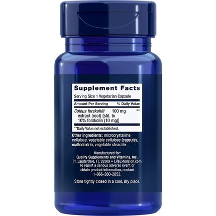 Life Extension Forskolin 10Mg 60 Vcaps
