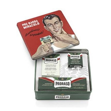 Proraso Classic Gift Set For Shaving Green Shaving Set With 4 Pieces