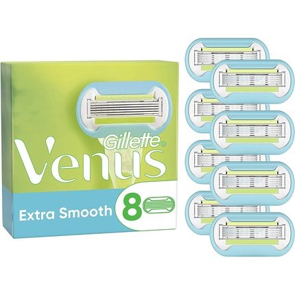 Gillette Venus Extra Smooth Women'S Razor Blades 5-Blade - Pack Of 8