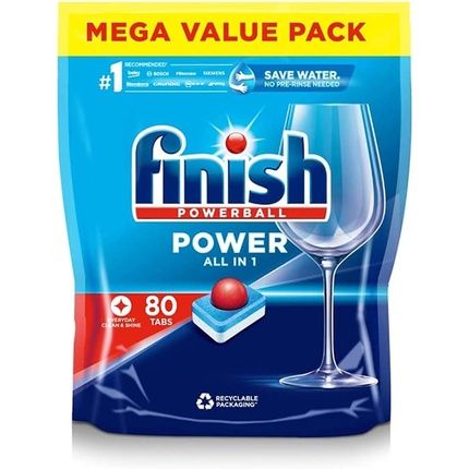 Finish All In 1 Max 80 Regular Unperfumed 80 Pieces