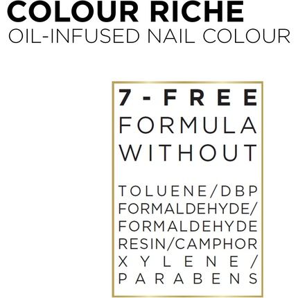 L'Oreal Color Riche Vernis A Lhuile 672 Noir Oxyde Nail Polish 13.5Ml