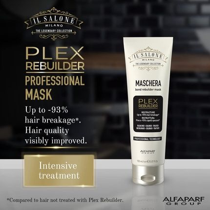 Il Salone Milano Professional Plex Rebuilder Mask For Bleached Colored Treated Hair 5.18 Oz 150Ml