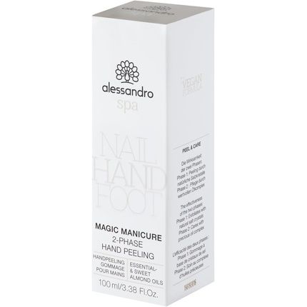 Alessandro Spa 2-Phase Hand Peeling Magic Manicure For Women 3.38Oz Exfoliator - Image 3
