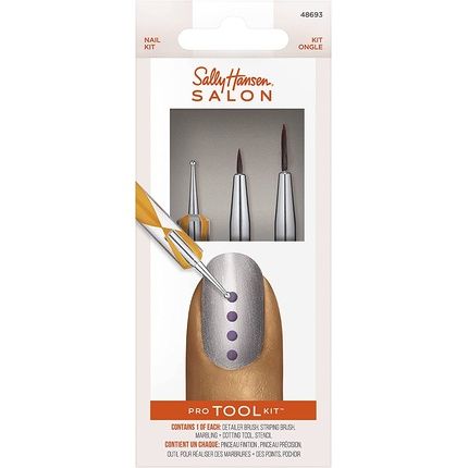 Sally Hansen Nail Salon Pro Tool Kit With Nail Art Tools 0.32Oz