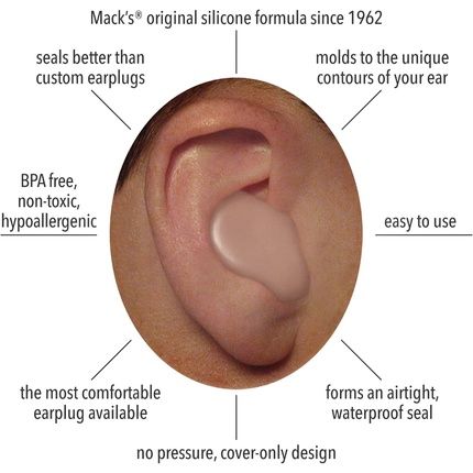 Mack'S Snoozers Ear Plugs 6 Pair - Beige