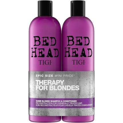 Bed Head By Tigi Dumb Blonde Shampoo And Conditioner Set Nourishing Professional Colored Hair Treatment