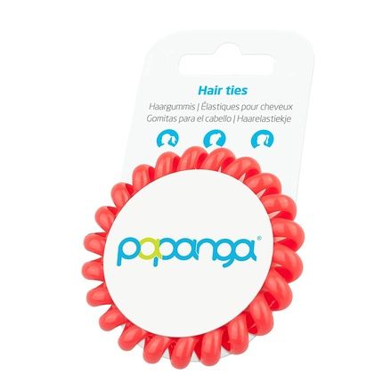 Original Papanga(R) Spiral Hair Tie, Classic Edition, Size: Big, Color: Coral