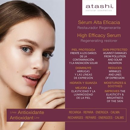 Atashi Antioxidant Restorative Serum With Hyaluronic Acid And Vitamin C 50Ml