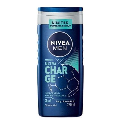 Nivea Men Shower Gel Ultra Charge 250Ml