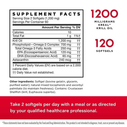 Jarrow Formulas Krill Oil 120 Softgels