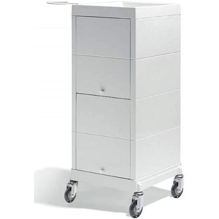 Sibel Discrete Hairdressing Trolley, Cream White, 10.5 Kg