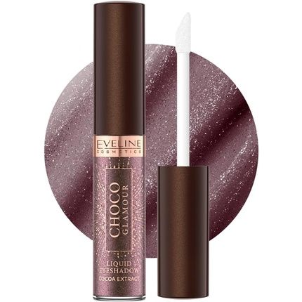 Eveline Cosmetics Choco Glamour Rosa 06 Liquid Eyeshadow Stick 6.5Ml Shimmer