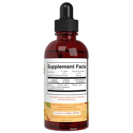 Maryruth'S Orange Vanilla Flavor Vitamin C Drops 120Ml - Image 3