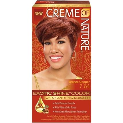 Creme Of Nature Exotic Shine Gel Hair Color #7.64 Bronze