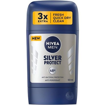 Nivea Men Stick Body Silver Protect Antiperspirant Deodorant 48H 50Ml