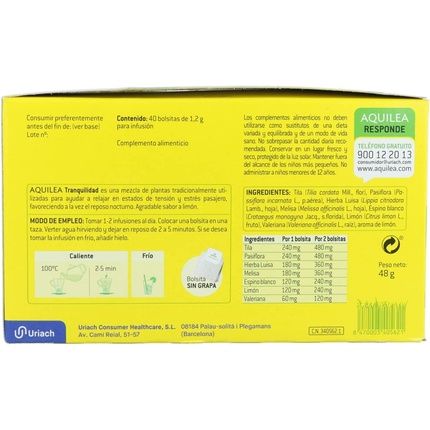 Aquilea Tranquility Infusions 40 Packets - Image 3