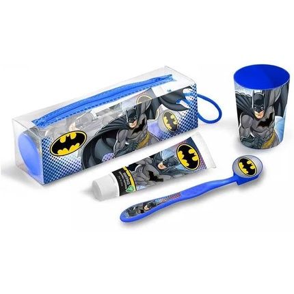 Batman Dental Hygiene Set For Children With Toiletry Bag And Toothpaste 75Ml