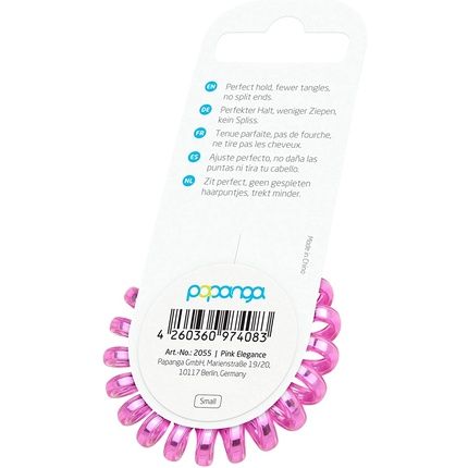 Papanga Spiral Hair Bows, Elegance Edition, Size: Small, Color: Pink - Image 3