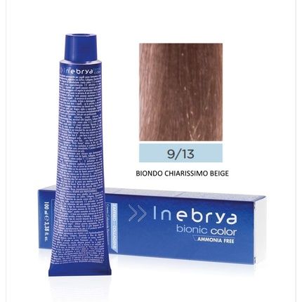 Inebrya Bionic Beige 9/13 Very Blonde Beige Hair Color 100Ml