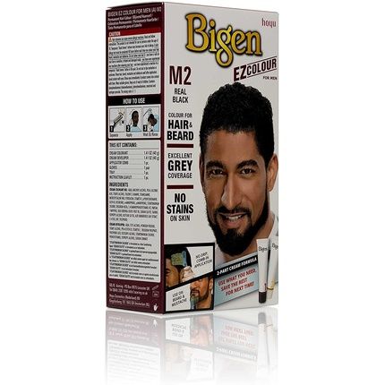 بيجين إيزي كولور للرجال لون الشعر الدائم واللحية M2 أسود حقيقي