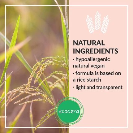Ecocera Face Setting Powder Transparent Rice Hypoallergenic - Image 3