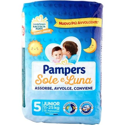 Pampers Sole & Luna Junior Size 5 11/25 Kg Nappies