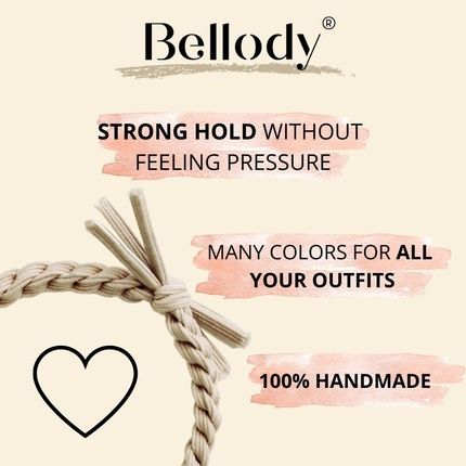 Bellody Original Hair Bobbles - Stylish Braided Hair Bobbles With Strong Hold