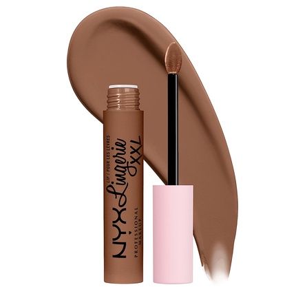 Nyx Professional Makeup Lip Lingerie Xxl Matte Liquid Lipstick Hot Caramelo 0.13 Fl Oz