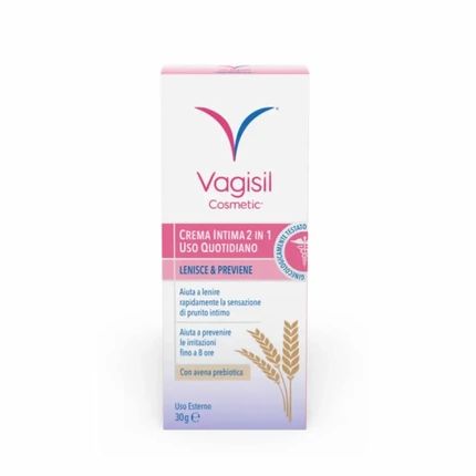 Vagisil Intimate Cream 2 In 1 Daily Use 30G Soothes And Prevents
