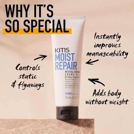 Kms Moist Repair Revival Cream For Normal To Dry Hair 125Ml