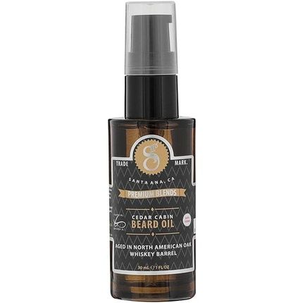 Suavecito Premium Blends Beard Oil Leave-In Conditioner For Softening Hair Hydrating Skin Eliminating Dandruff Healthy Growth Cedar Cabin Fragrance 1 Fl Oz