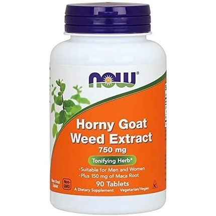 Now Foods Horny Goat Weed 750Mg Maca, 90 Ct