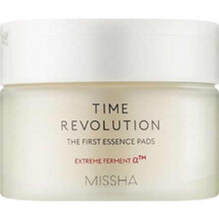 Missha Time Revolution The First Essence Toner Pads 75 Pads Exfoliating Enhanced With Aha Moisturizing Larger Size Advanced Ferment Absorption Essence Pads 1 Count