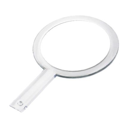 Leek Transparent Hand Mirror 7X Magnifying