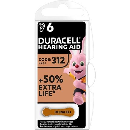 Duracell Hearing Aid Batteries Size 312