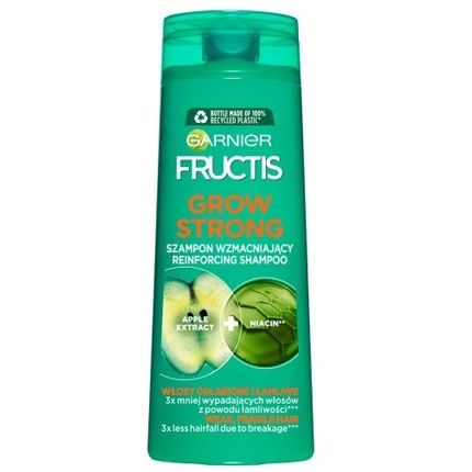 Garnier New Fructis Grow Strong Shampoo For Weak Hair 400Ml