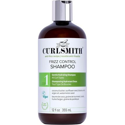 Curlsmith Frizz Control Cleanser Gentle Hydrating Hair Shampoo For All Curls