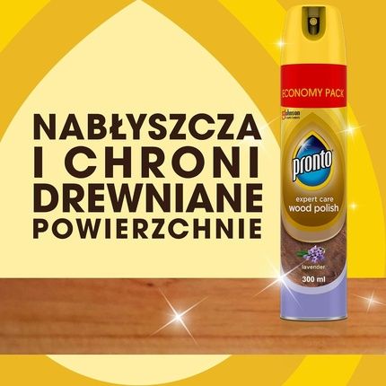 Pronto Wooden Furniture Cleaner Aerosol Lavender Scent 300Ml - Image 3