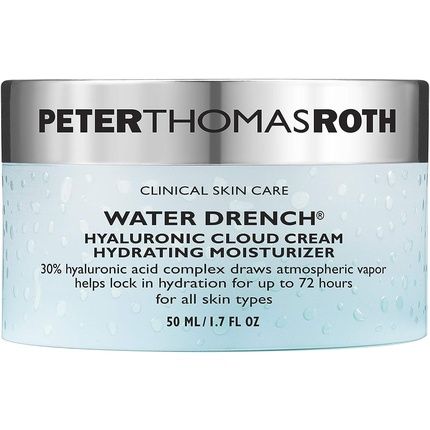 Peter Thomas Roth Water Drench Hyaluronic Cloud Cream Hydrating Moisturizer Earplug 4Cm Black
