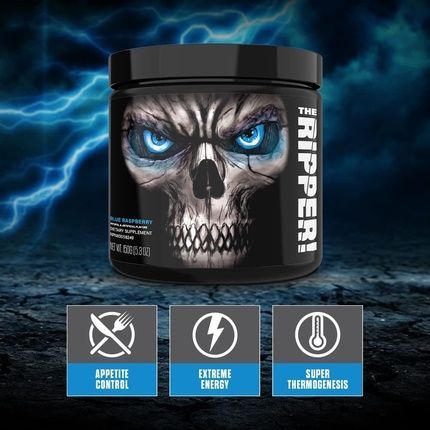 Jnx Sports The Ripper! Fat Burner Dietary Supplement With Super Thermogenesis, Appetite Control & Extreme Energy Blue Raspberry 30 Servings - Image 3