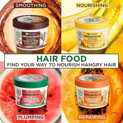 Garnier Ultimate Blends Hair Food Aloe Vera 3-In-1 Normal Hair Mask Treatment 390Ml - Image 3