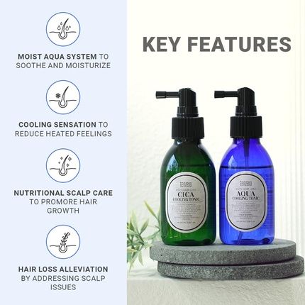 Tenzero Aqua Cooling Hair Scalp Tonic 338Oz 100Ml Instant Cooling Scalp - Image 3