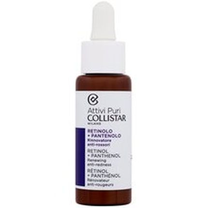 Collistar Pure Actives Retinol Panthenol Drops 30 Ml Renewing Antiredness Serum