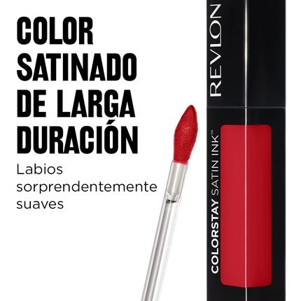 Revlon Colorstay Satin Ink Longwear Liquid Lipstick With Black Currant Seed Oil 015 Fire & Ice 0.17 Fl Oz
