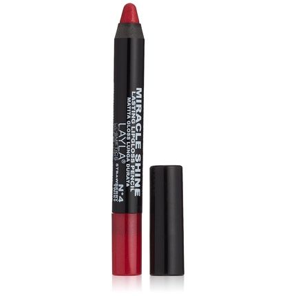 Layla Cosmetics Miracle Shine Lasting Lipgloss Pencil No. 4 0.3Oz